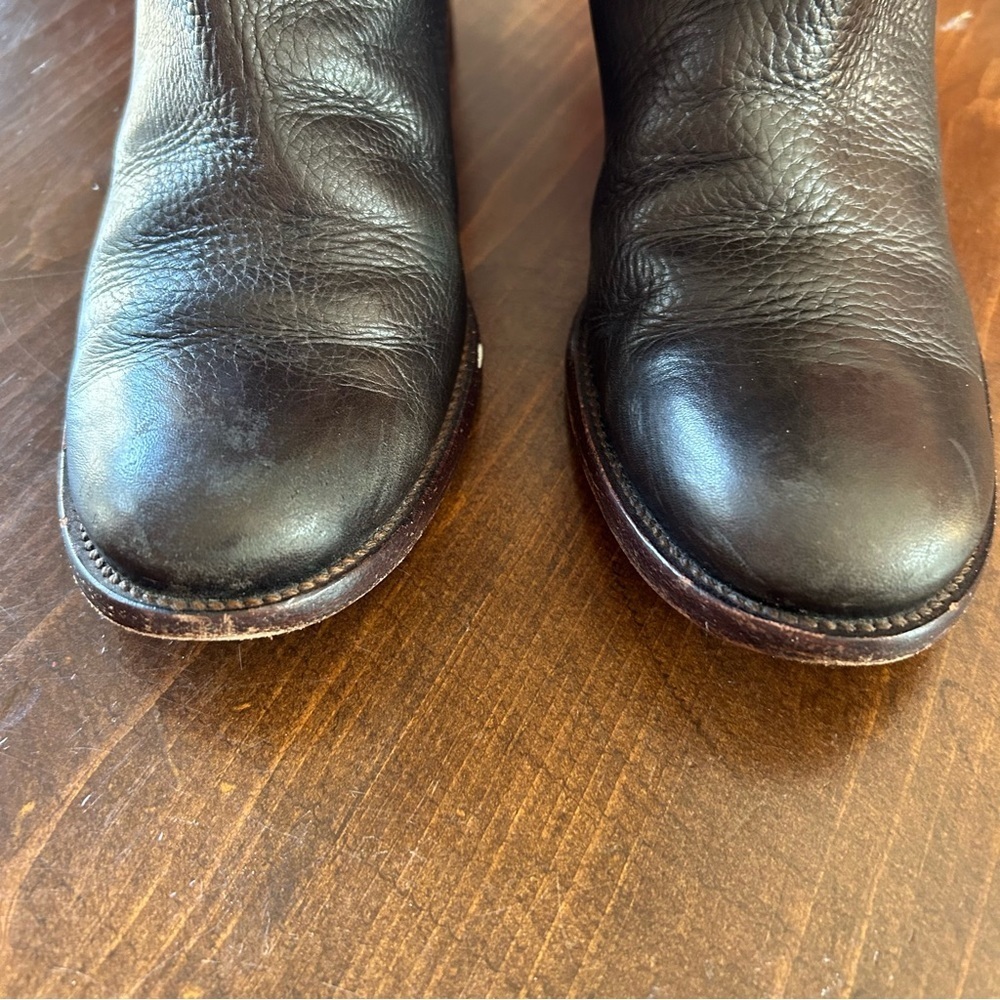 Tory Burch Keaton Chocolate Brown Leather Boots. Size 6. - Picture 11 of 16